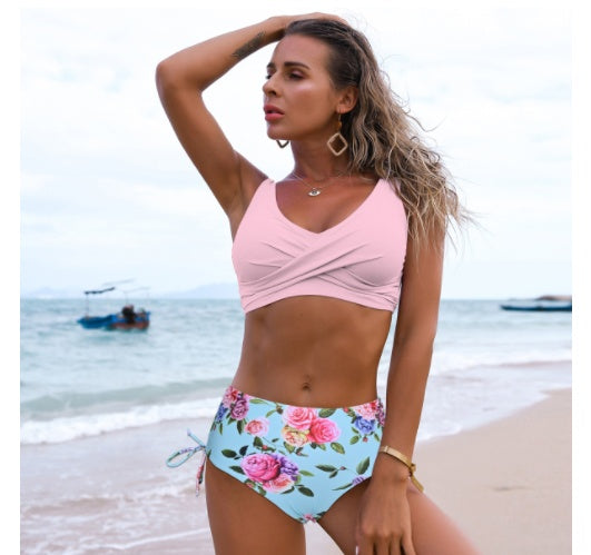 Women’s Twist Bikini Set High Waist Swimsuit