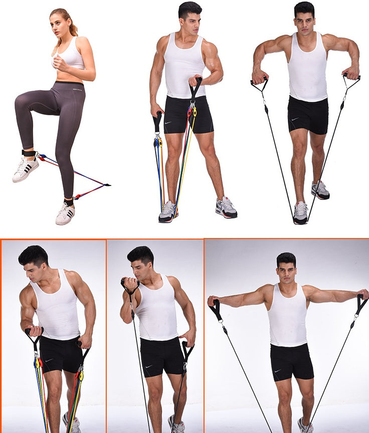 Portable Fitness Rally Resistance Bands Set