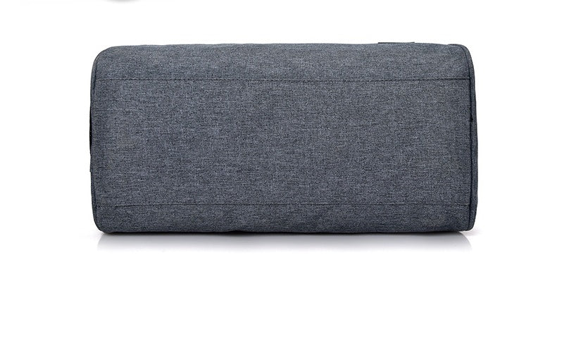 Gray fabric roll on a white background