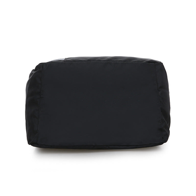 Black rectangular pouch on a white background