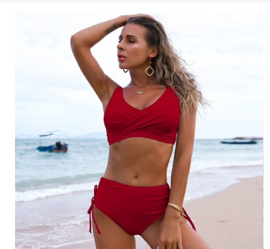 Women’s Twist Bikini Set High Waist Swimsuit