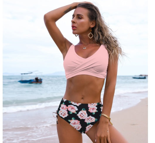 Women’s Twist Bikini Set High Waist Swimsuit
